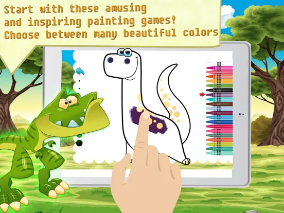 Dinosaur Coloring HD - The discovery dinosaurs iPad  Screenshots