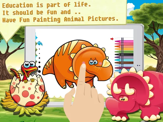 Dinosaur Coloring HD - The discovery dinosaurs iPad  Screenshots
