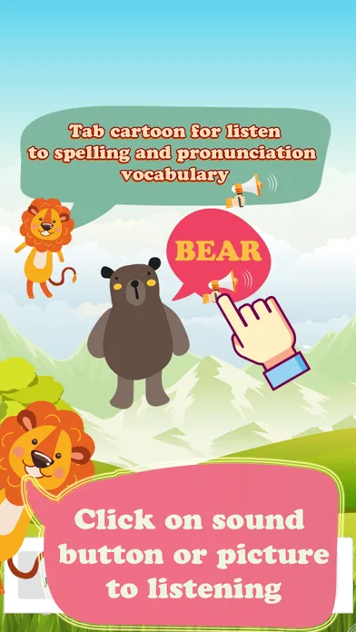 Captures d'écran de Learn Animals Vocabulary - Sound first words games