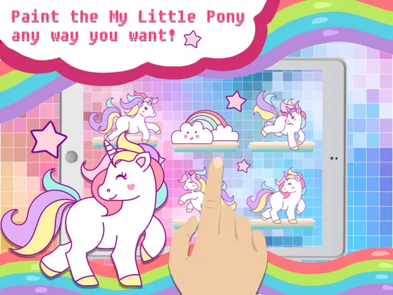 Captures d'écran de Magic Pegasus Coloring Book -  Create a character iPad 