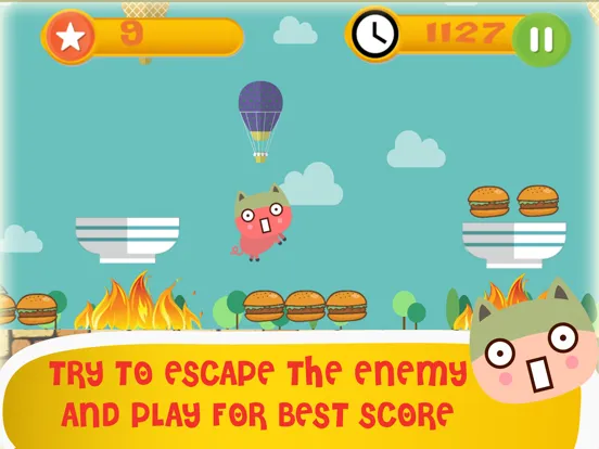 Pig Run Away - The parkour pig rush on road trip iPad  Screenshots