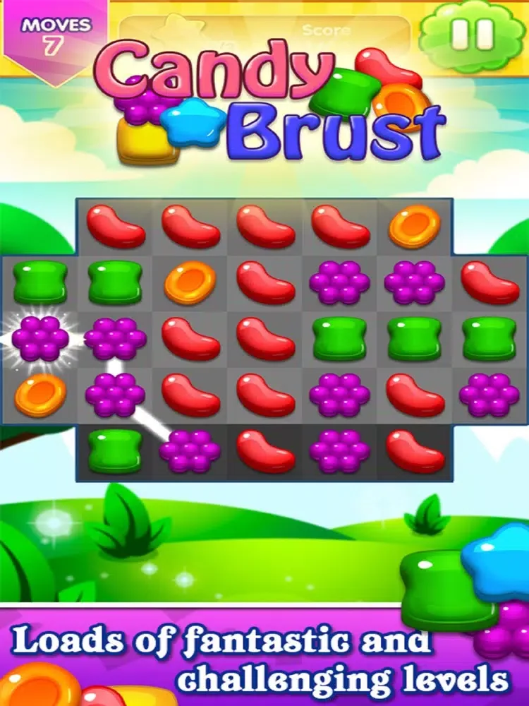 Tangkapan skrin Sweet Candy Match 3: The Candy Brust Mania iPad 