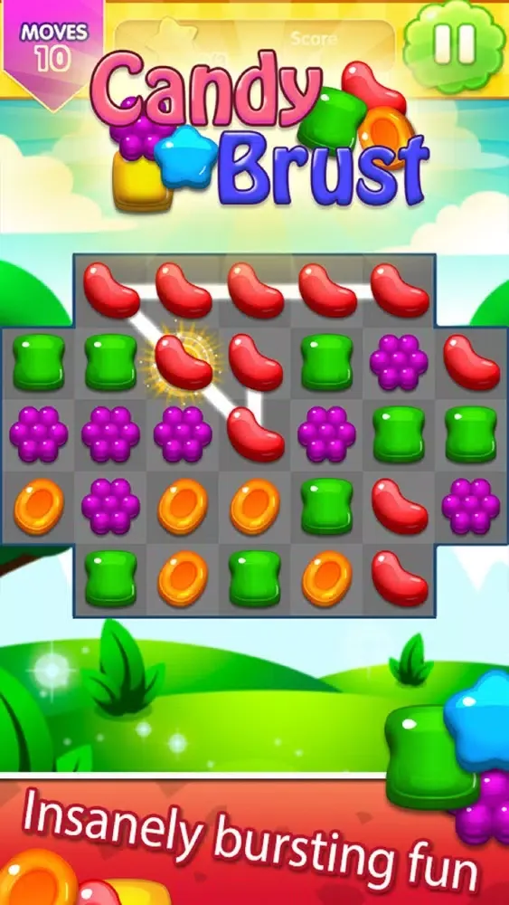 Tangkapan skrin Sweet Candy Match 3: The Candy Brust Mania