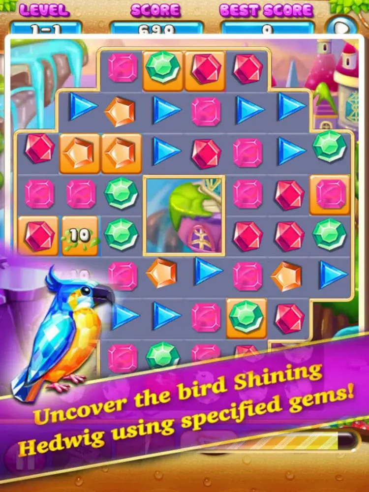 ภาพหน้าจอของ Jewels Adventure- Match3 Puzzle iPad 