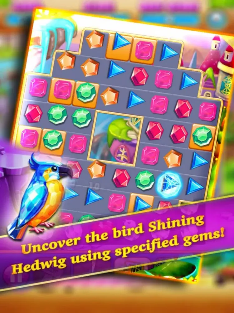 ภาพหน้าจอของ Jewels Adventure- Match3 Puzzle iPad 