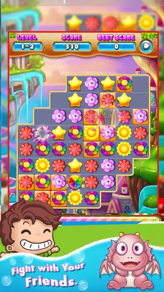 Blossom Flower Match 3 Puzzle应用截图