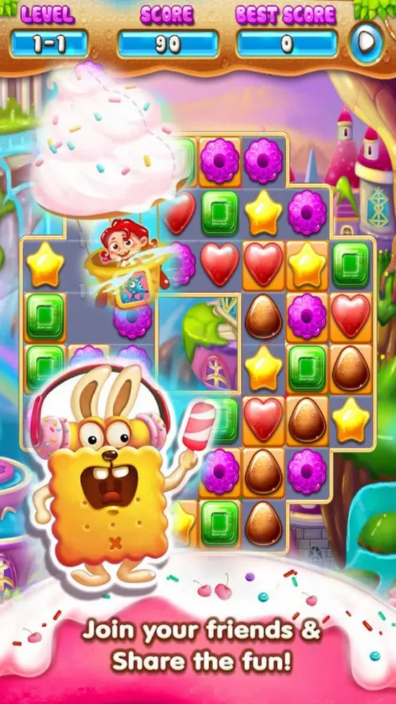 Candy Ice Land - Freeze Jam স্ক্রিনশট