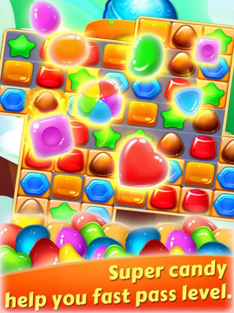 Tangkapan layar Lovely Jelly Sweet - Candy Match iPad 