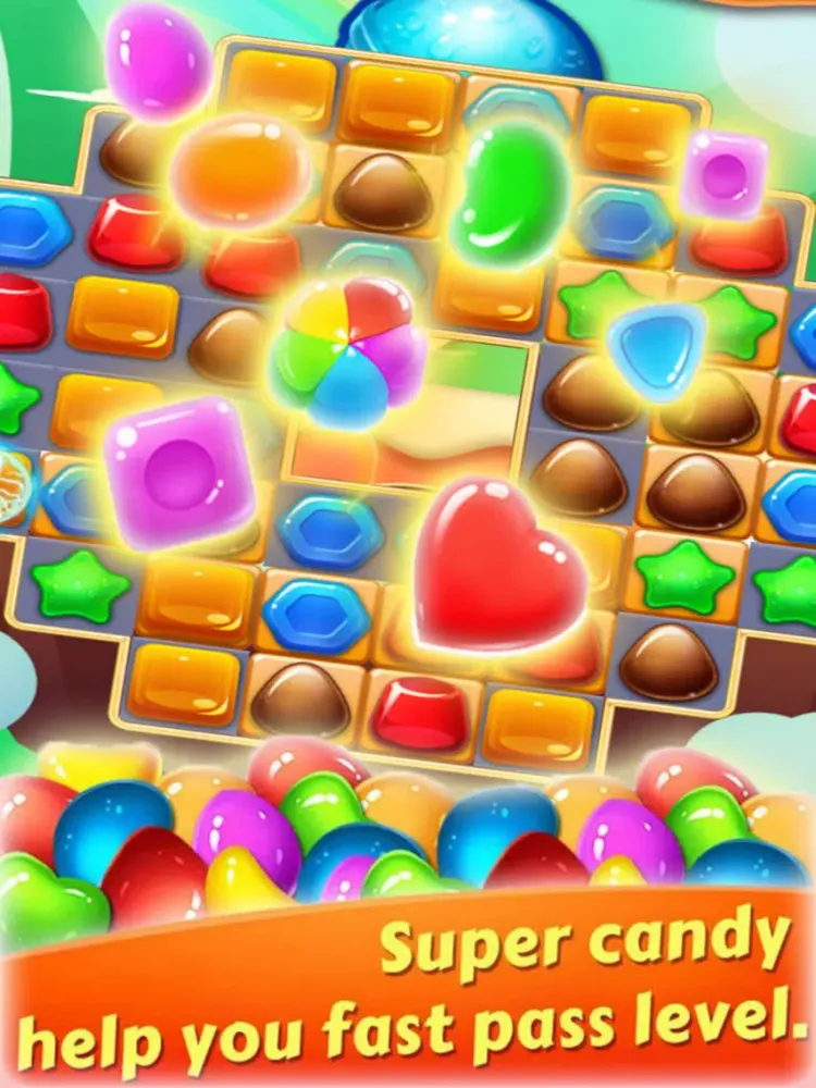 Tangkapan layar Lovely Jelly Sweet - Candy Match iPad 