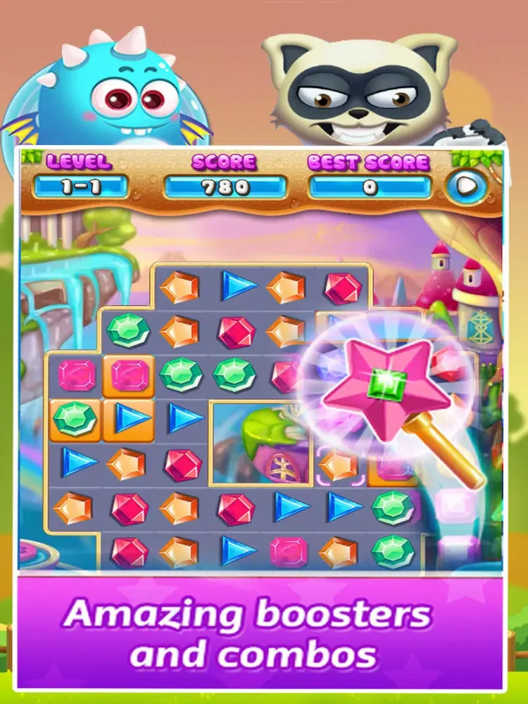 Lost Pirate Treasure Jewels - Jewels Hunter Mania iPad  سکرین شاٹس
