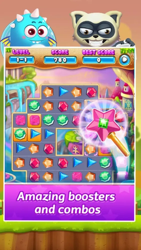 Lost Pirate Treasure Jewels - Jewels Hunter Mania سکرین شاٹس