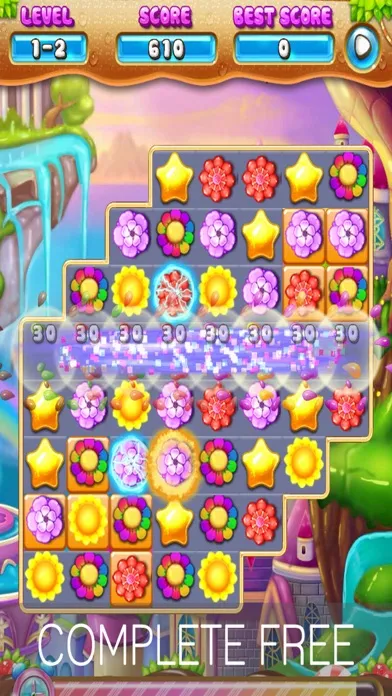 Ảnh chụp màn hình của Bloom Flower Mania - Match Flowers Color Blast