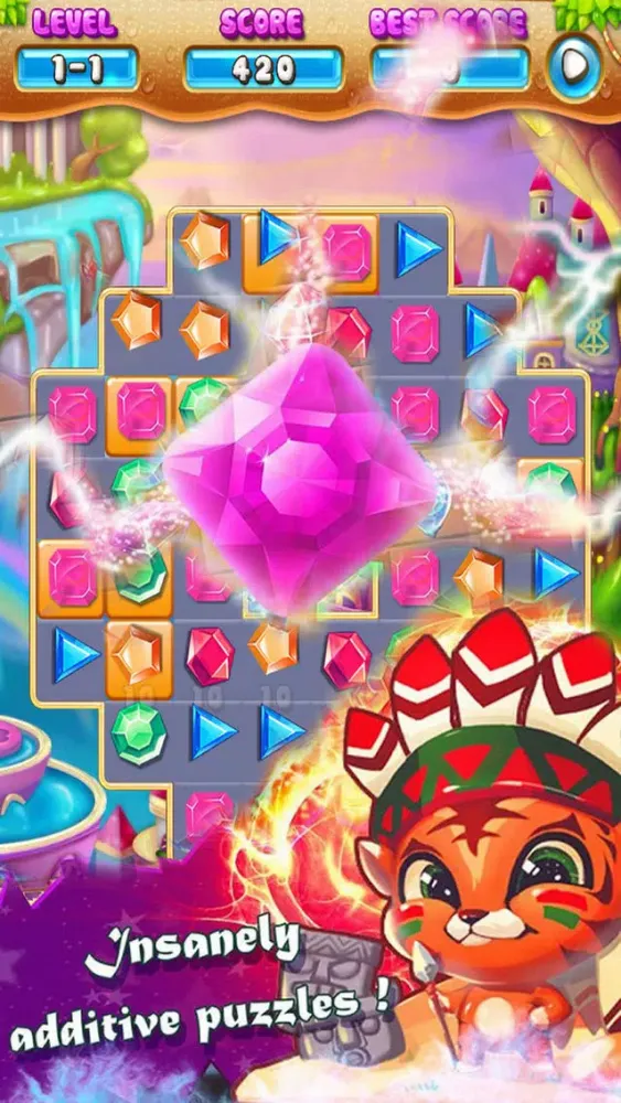 Captures d'écran de Fantastic Jewels HD - Puzzle Jem