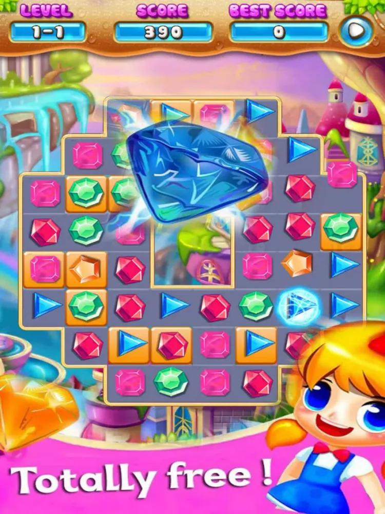 Jewels Mania Deluxe - Match 3 Jem iPad  스크린샷