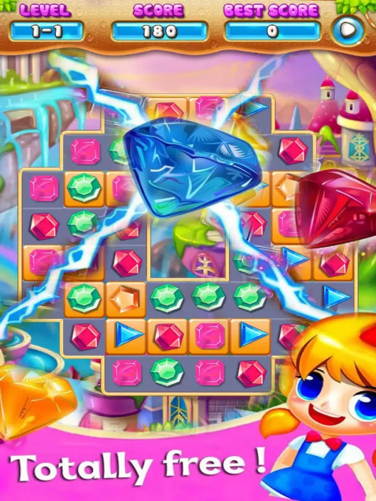 Jewels Mania Deluxe - Match 3 Jem iPad  스크린샷