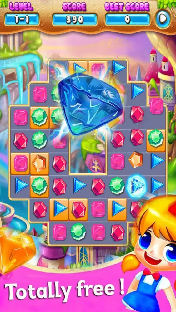 Jewels Mania Deluxe - Match 3 Jem 스크린샷