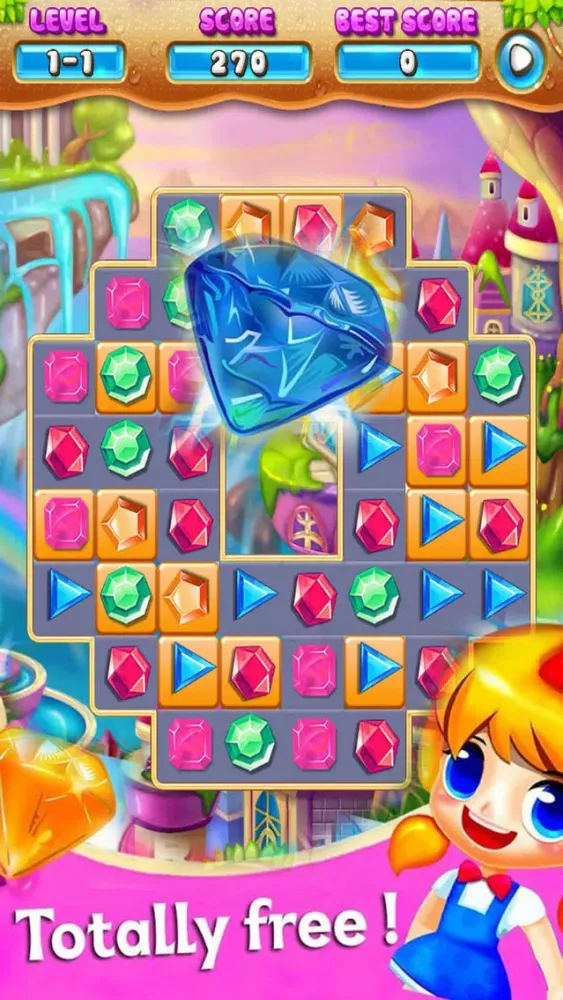 Jewels Mania Deluxe - Match 3 Jem 스크린샷