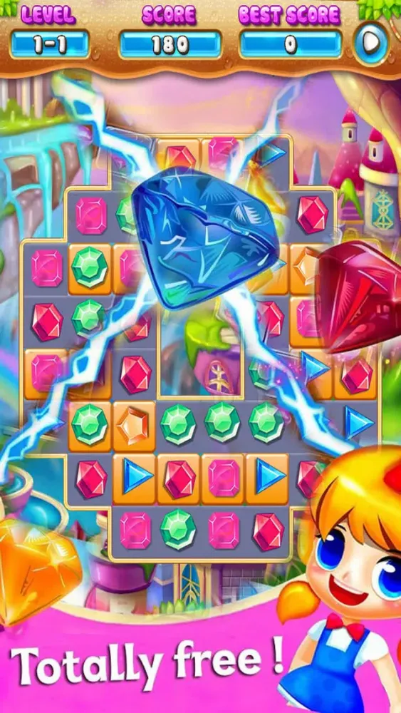 Jewels Mania Deluxe - Match 3 Jem 스크린샷