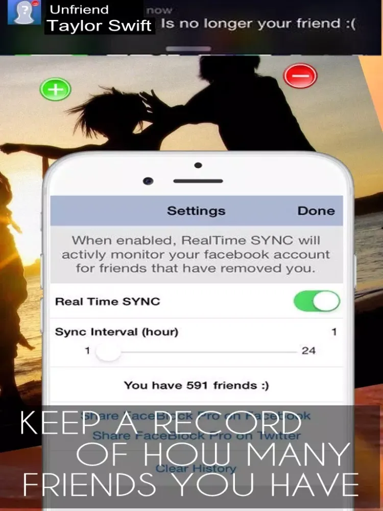 Capturas de tela do Unfriend - For facebook blocking friend list - Pro iPad 
