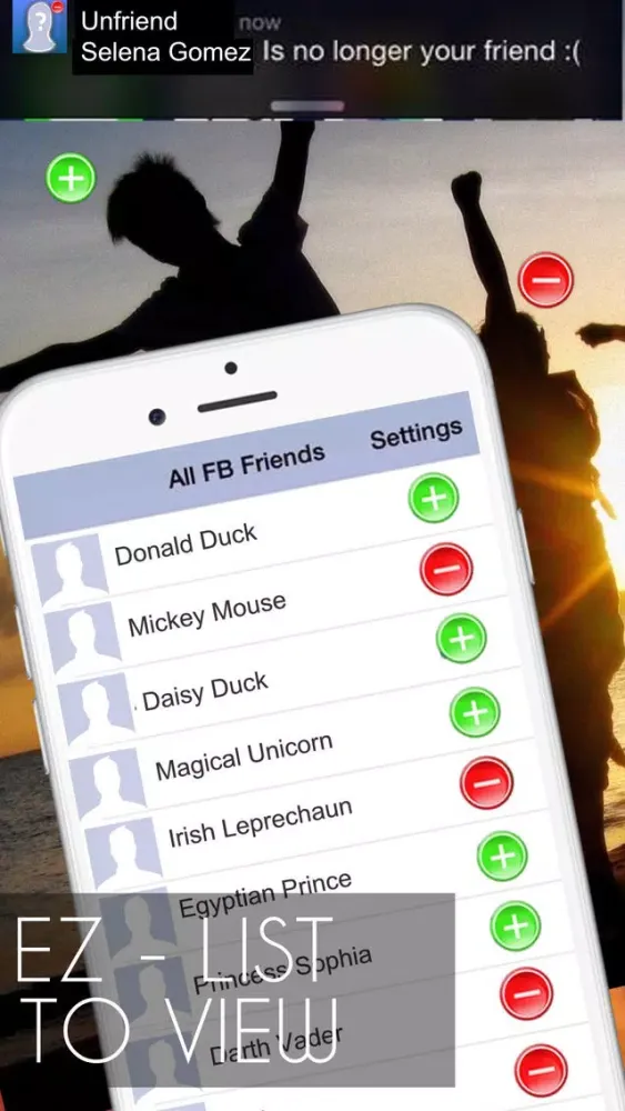Capturas de tela do Unfriend - For facebook blocking friend list - Pro