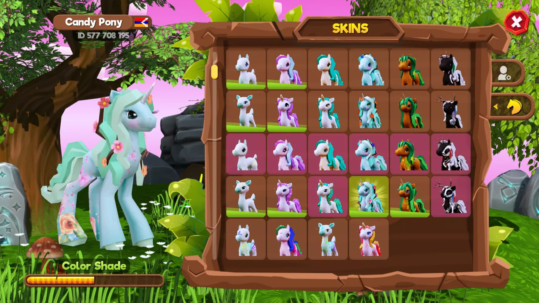 Tangkapan skrin Pony World Craft