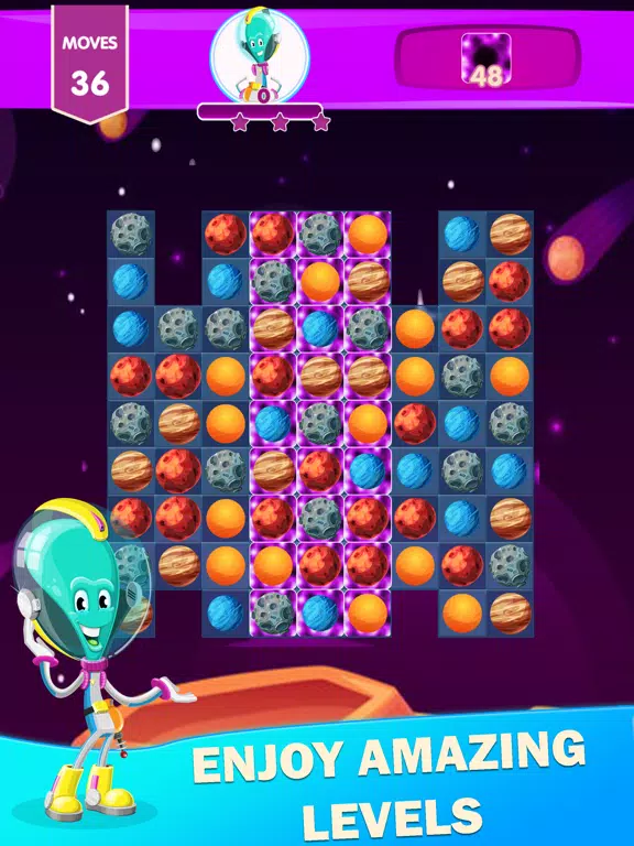 Alien Planet Match 3 Puzzle iPad  スクリーンショット
