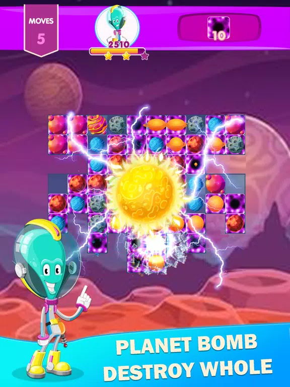 Alien Planet Match 3 Puzzle iPad  スクリーンショット