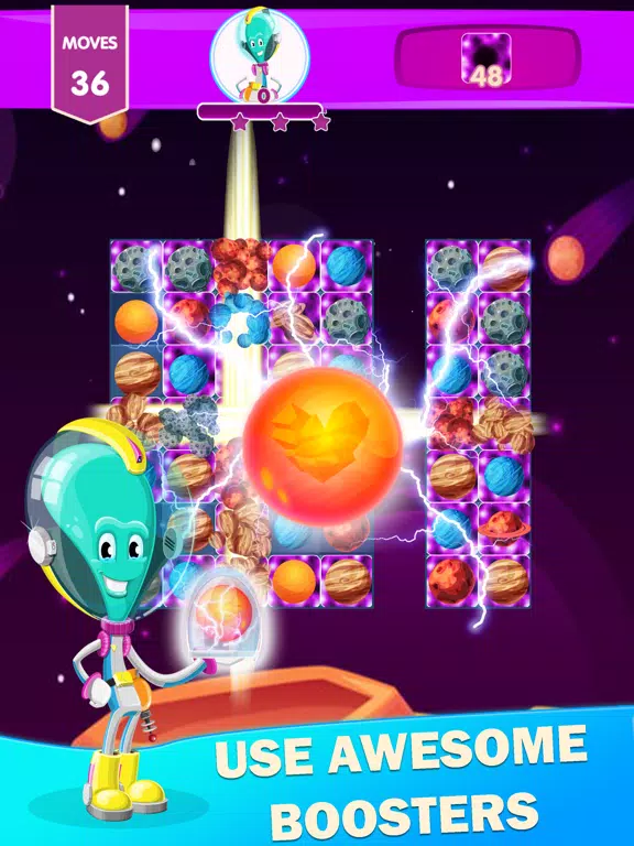 Alien Planet Match 3 Puzzle iPad  スクリーンショット