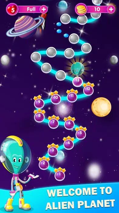 Alien Planet Match 3 Puzzle スクリーンショット