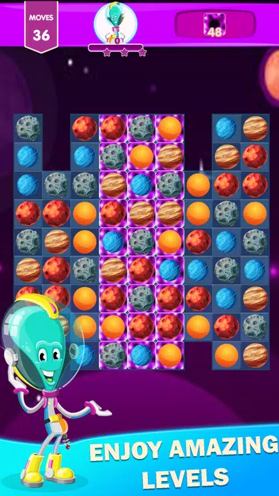 Alien Planet Match 3 Puzzle スクリーンショット