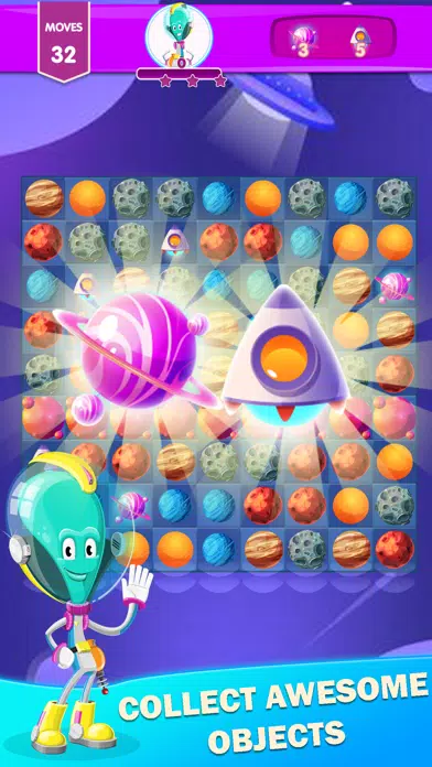 Alien Planet Match 3 Puzzle スクリーンショット