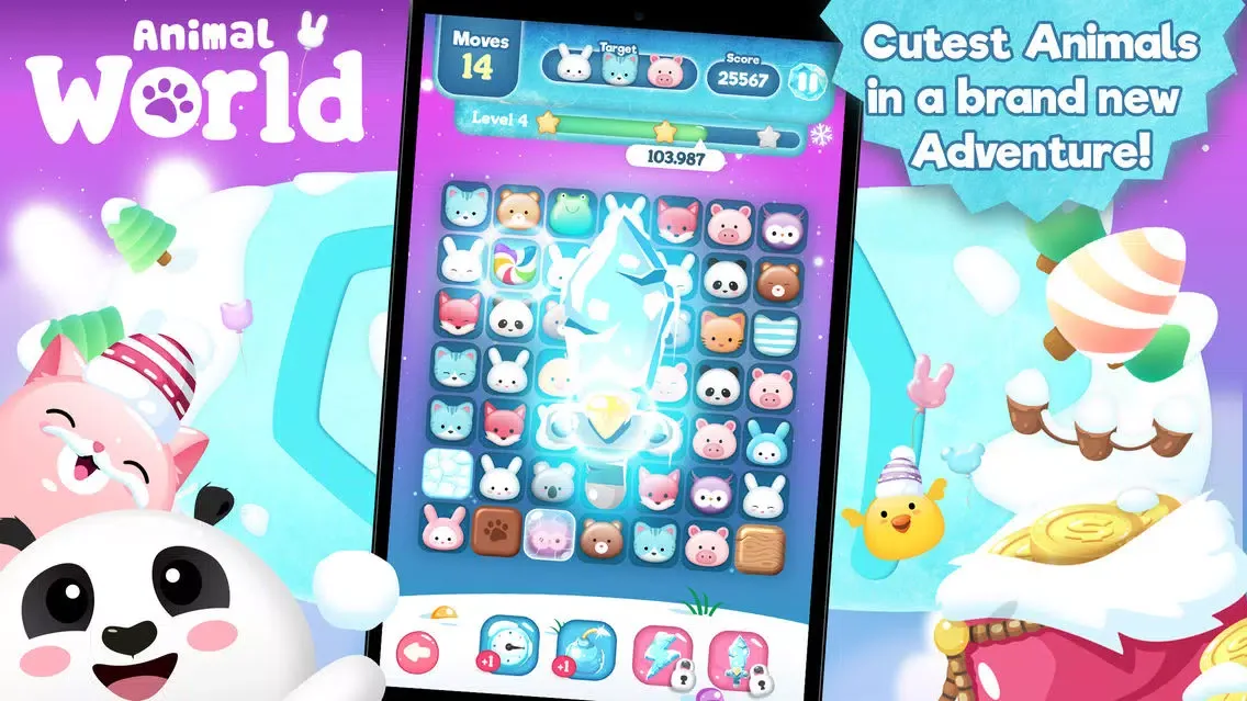 Frozen Pet Pop Mania - Crush the Diamonds and Smash the Jewels FREE سکرین شاٹس