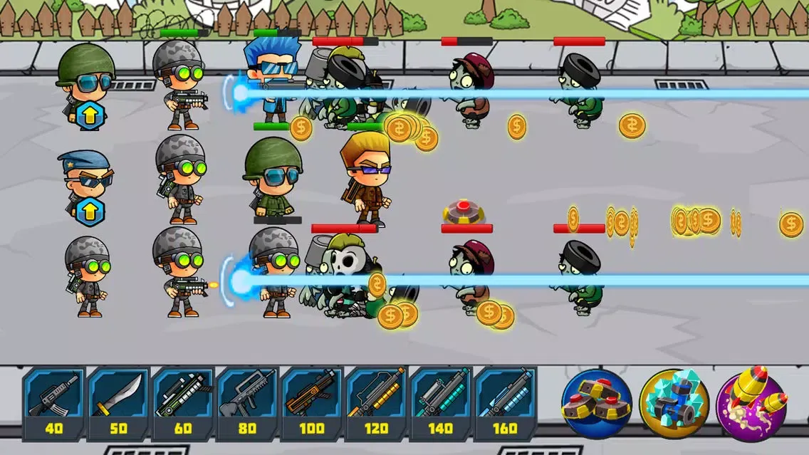 ภาพหน้าจอของ Zombie Defense vs Snipers - Zombies Games Frontier