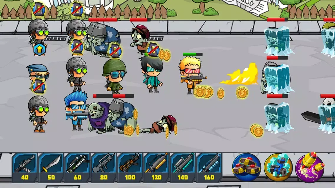 ภาพหน้าจอของ Zombie Defense vs Snipers - Zombies Games Frontier