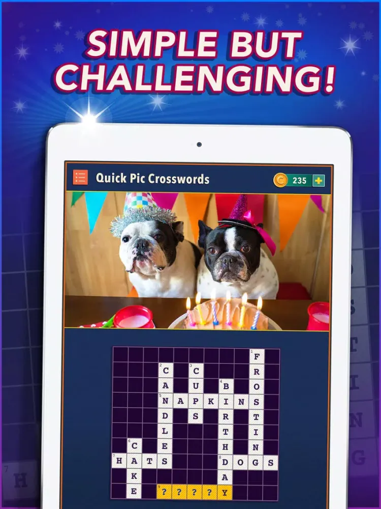 ภาพหน้าจอของ Quick Pic Crosswords iPad 