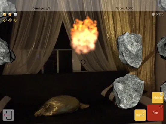 Asteroid Shooter AR iPad  スクリーンショット