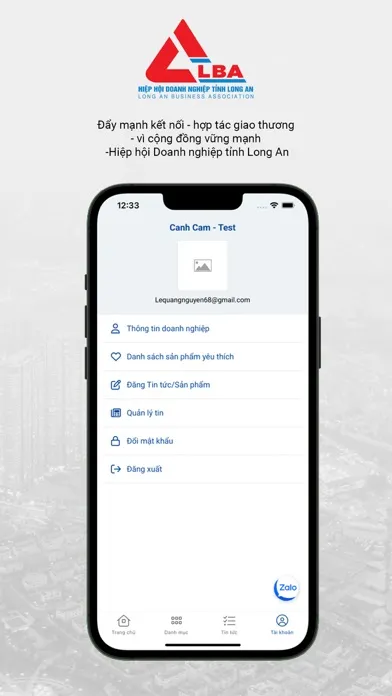 LBA - Hiệp hội DN Long An应用截图