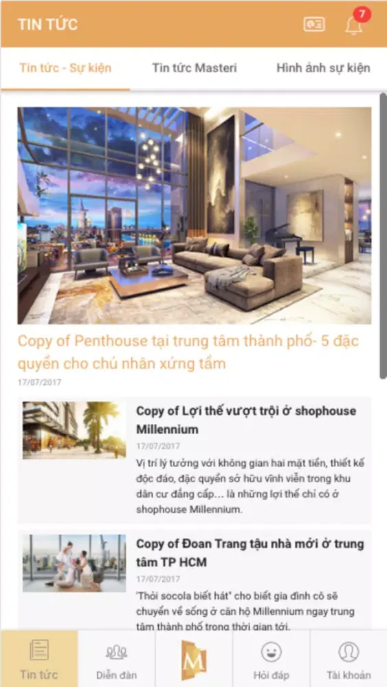Tangkapan layar Masteri