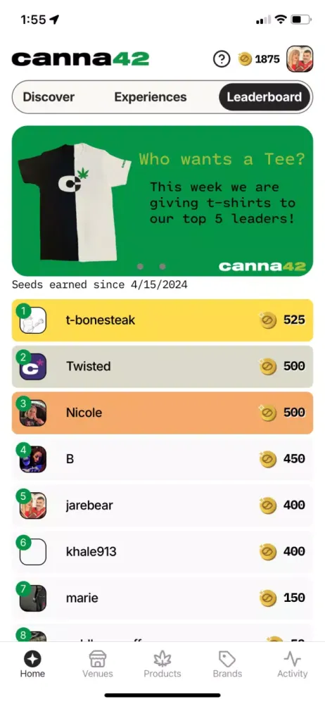 Capturas de tela do CANNA42