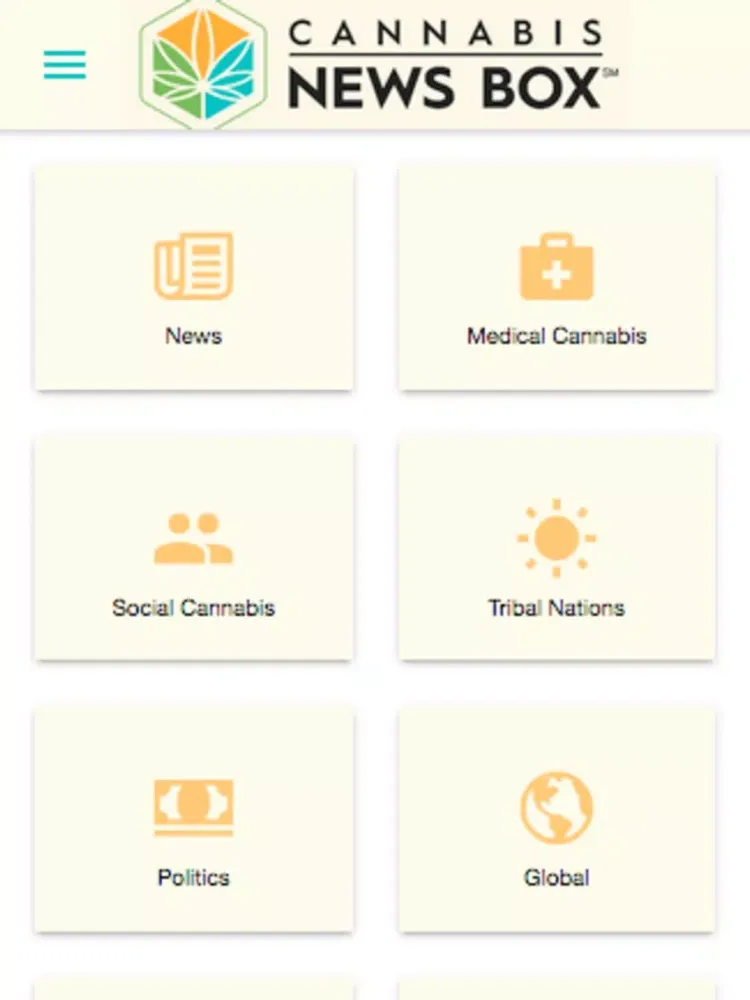 Capturas de tela do Cannabis News Box iPad 