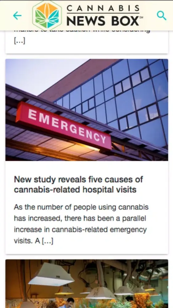 Capturas de tela do Cannabis News Box