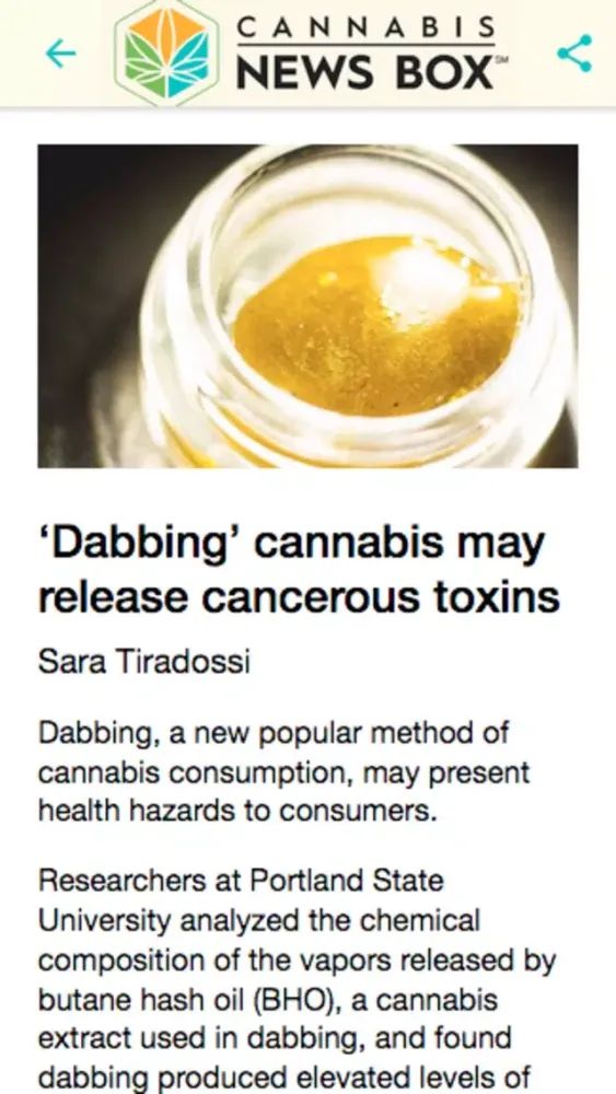 Capturas de tela do Cannabis News Box