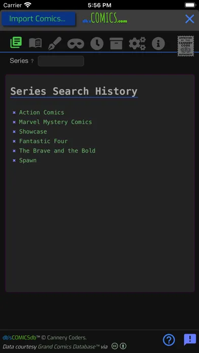 db'sCOMICSdb Screenshots