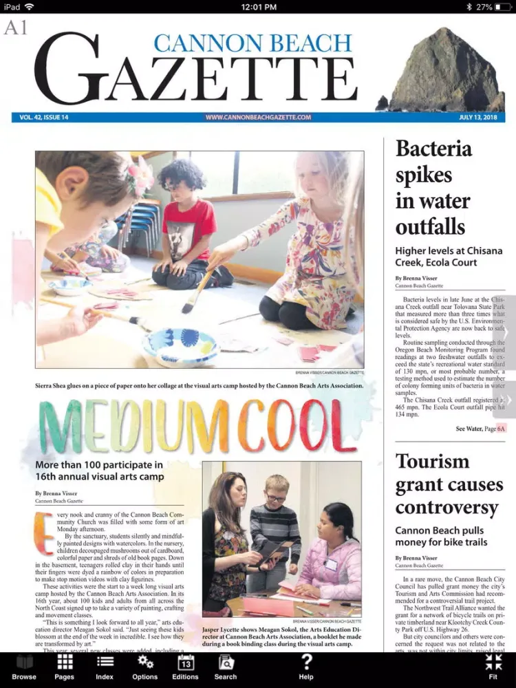 Cannon Beach Gazette e-Edition iPad  سکرین شاٹس