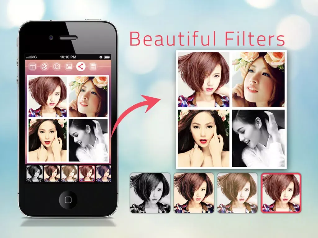 Foto Art HD - Awesome Photo Collages iPad 應用截圖