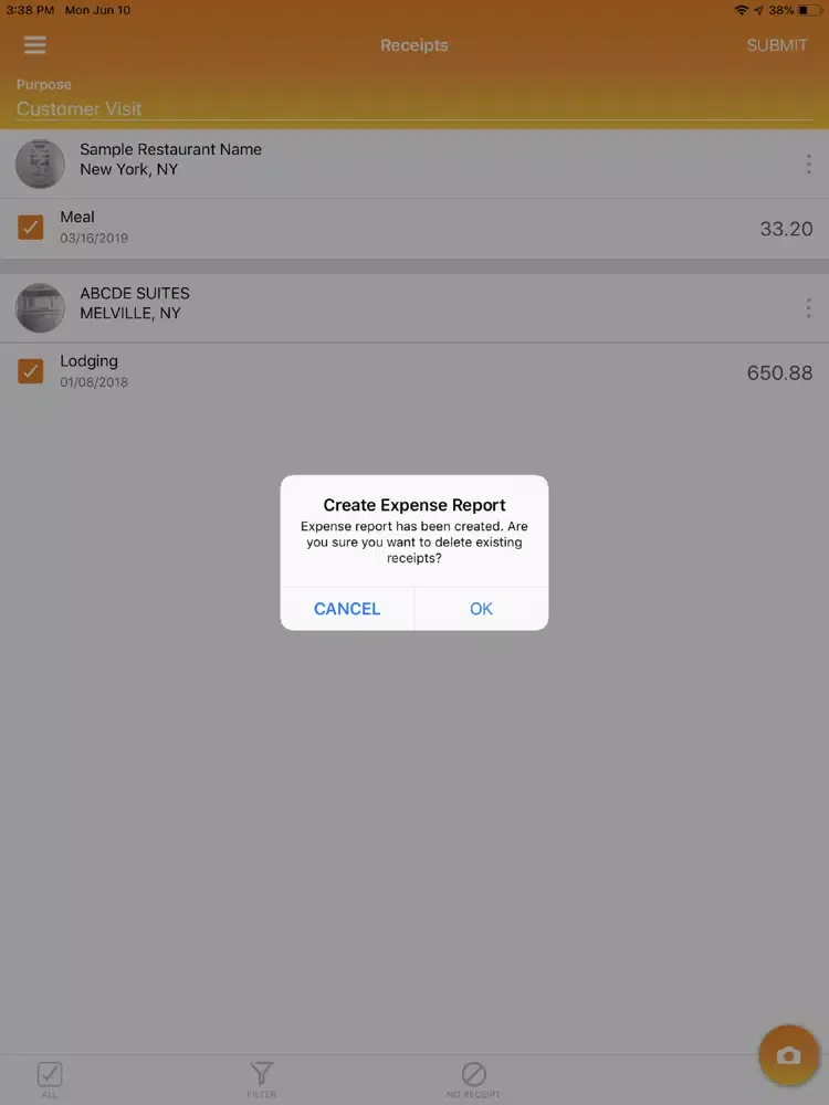Mobile T&E Workgroup Edition iPad  Screenshots