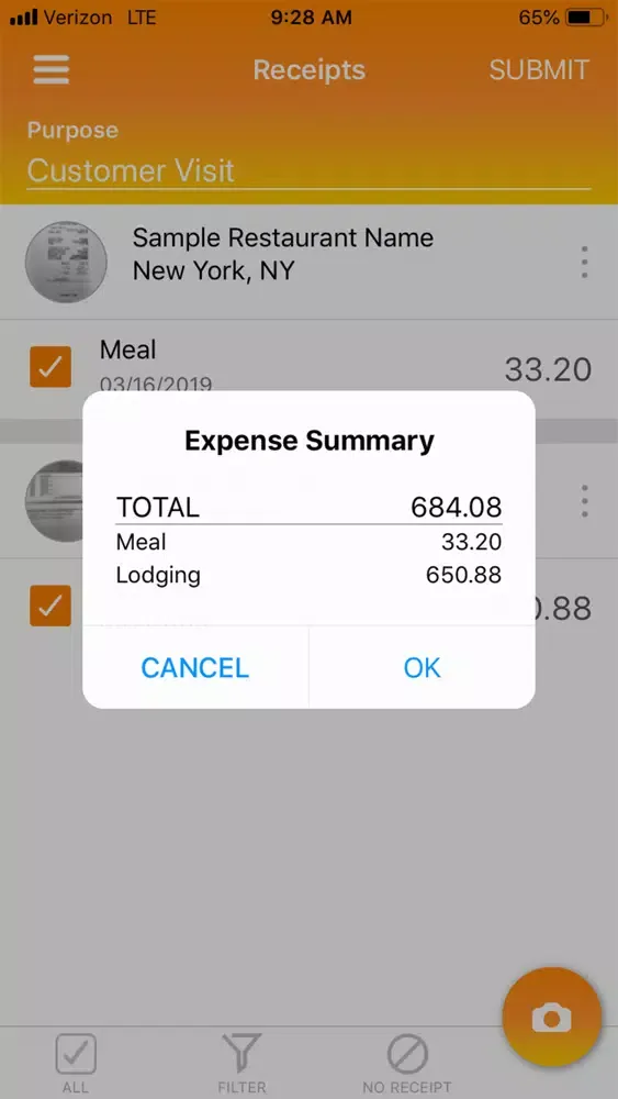 Mobile T&E Workgroup Edition Screenshots