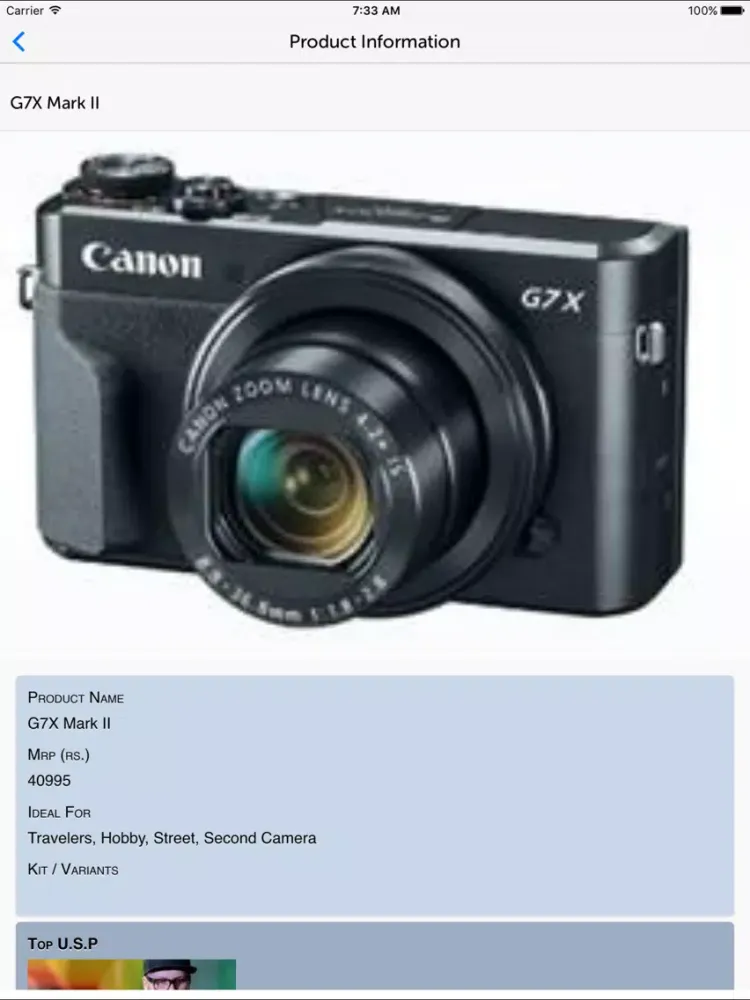 Canon SENSEI iPad  سکرین شاٹس