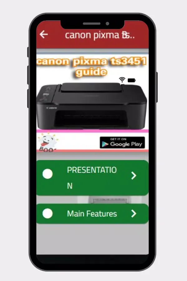canon pixma ts3451guide Screenshots
