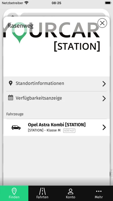Скриншоты YourCar Carsharing